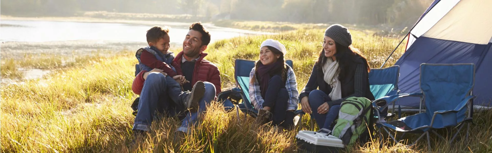 Genieten van de vrijheid en de rust op een natuurcamping